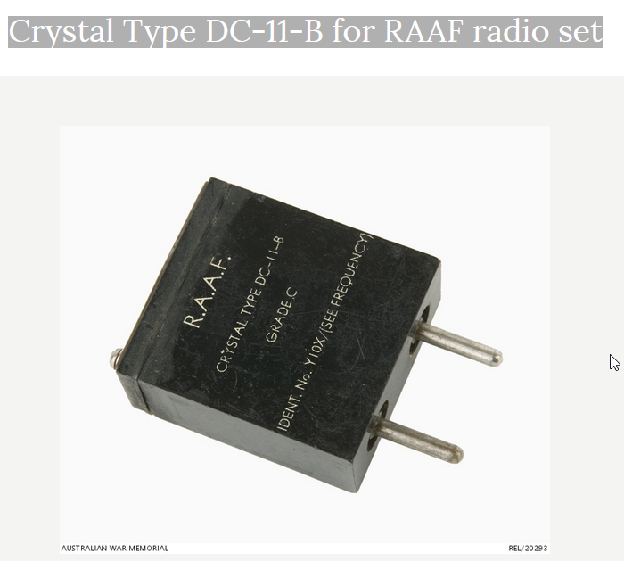 R.A.A.F Crystal Unit Holder Y110X War Memorial