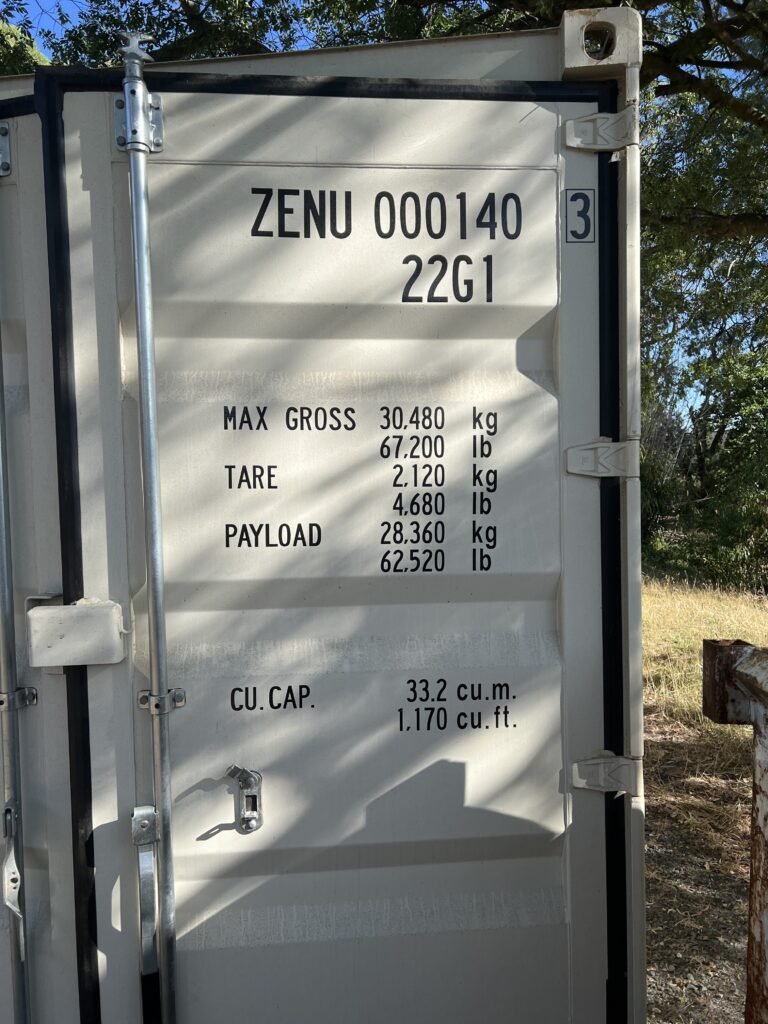 Empty Container ready for Hotchkiss Shipment