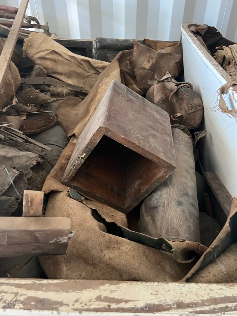 In car positioning contents with blanket wraps before tie-down