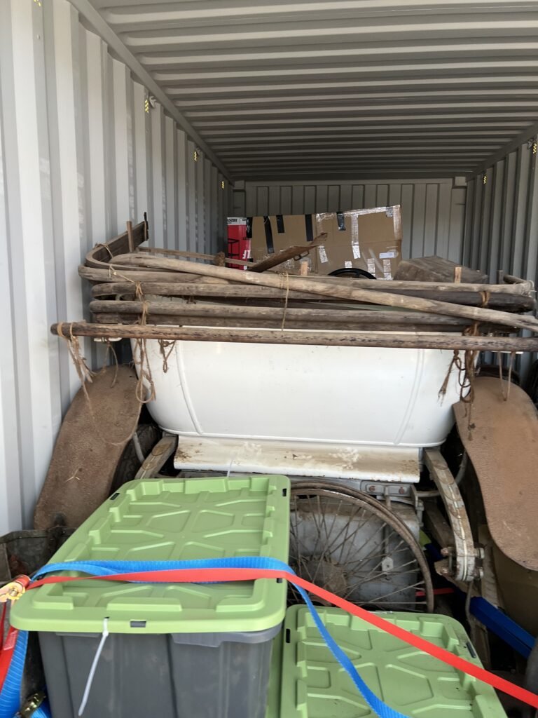 Container Rear Parts Tubs During Tie Down